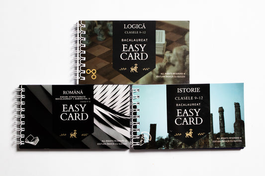 Pachet 3 EASYCARDS Română-Istorie-Logică