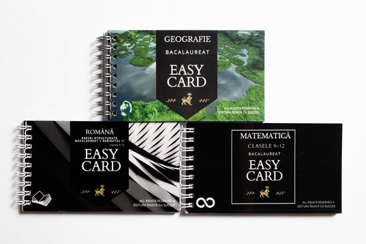 Pachet 3 EASYCARDS Română-Matematică-Geografie